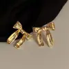 Pendientes de Turmalina en Grava de Piedra Natural para Mujer, Mini, Compactos, Sencillos, Versátiles, Modernos, Exquisitos, Dulces y Elegantes