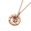Fabricante Directo Collar Personalizado de Acero Inoxidable con Nombre en Letra Inglesa, Colgante de Cadena para Clavícula de Acero de Titanio para Mujeres