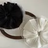 Goma para el pelo de malla plisada con encaje estilo coreano, con un ambiente sofisticado y atmosférico, Goma para coleta baja, Cuerda para el pelo de tela simple con diseño floral