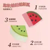 Almofada de Maquiagem Colorida em Pó de Frutas Ferramenta de Beleza Costurada Destacável Melancia Toranja Pitaya Kiwi Peça Única Almofada de Ar