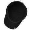 Gorro de cabeza vieja cálido protección para los oídos gorro plano con forro polar grueso invierno sombrero para hombre de mediana edad y anciano sombrero de lana para padre
