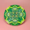 Porta-copos de Cerâmica Floral com Cortiça Embossada, Protetor Térmico Floral Transfronteiriço para Mesa de Jantar, Tapete Anti-Queimadura para Mesa, Presente de Inauguração