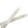 Regla de Acero Pez Espada Escala Doble Cara 15cm 20cm 30cm 40cm Cuatro Especificaciones Disponibles Métrico Pulgadas