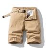 Verano para hombre nuevo estilo coreano moda lujo ligero color sólido algodón pantalones cortos de trabajo exclusivo transfronterizo para Amazon 16301