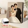 Porta-retrato de mesa pedido personalizado foto lavada feita em cristal parede de fotos de casamento pendurado impressão de fotos mais confecção de álbum