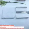 Pedaços quadrados de pelo de coelho sintético cortados a laser sob encomenda, patches bordados personalizados para decoração de casa, roupas, bolsas e acessórios de cabelo