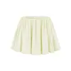 Falda corta plisada estilo ballet para mujer, falda de modal gris de verano, falda-pantalón abullonada anti-exposición, falda de línea A de cintura alta