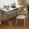 Mesa de computador de madeira maciça, escrivaninha de quarto estilo vintage, mesa pequena para uso doméstico, mesa de escritório, escrivaninha de estudo, escrivaninha de escrita, mesa estilo Bauhaus