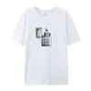 2025 Nova Marca Independente de Comércio Exterior Camiseta Solta Confortável Arte Vintage Casual Manga Curta