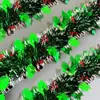 Cinta de Adorno de Guirnalda Navideña Nueva Popular Transfronteriza Roja y Verde Hombre de Jengibre Adorno Colgante con Forma de Árbol para Montaje de Escena de Fiesta Festiva