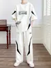 Traje Casual Deportivo de Manga Corta para Hombre de Verano, Marca de Moda Trendy para Adolescentes, Estudiantes de Secundaria y Preparatoria, Ropa Fresca de Verano para Hombres