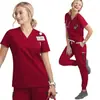 Ropa para Lavar a Mano Transfronteriza Nuevos Productos Hombres y Mujeres Secado Rápido Manga Corta Enfermeras Orales Doctores Paño Desechable Ropa de Trabajo Uniformes