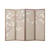 Biombo estilo chino sala de estar dormitorio protección hogar moderno simple entrada porche madera maciza plegable móvil pantalla plegable