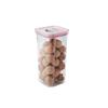 Tarro sellado transparente giratorio para el hogar transfronterizo, tarro de almacenamiento de granos de cocina, caja de almacenamiento de plástico de grado alimenticio, venta al por mayor
