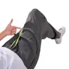 Pantalones Deportivos Casuales para Hombre Pierna Guapa Suelta Acortados Gris Verano Nuevos Versátiles Coreanos de Moda Negros