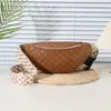 Bolso cruzado de pecho versátil al por mayor y al por menor, Bolso de riñonera de un solo hombro, Bolso de riñonera floral a cuadros moderno europeo y americano, Bolso unisex moderno y a la moda