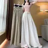 Nuevos pantalones falda de verano adelgazantes con un efecto largo y drapeado, pantalones casuales de pierna ancha, pantalones de talla grande para mujeres de talla grande, pantalones falda Yamamoto que favorecen la figura