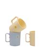 Taza de Plástico para Enjuague Bucal Flor Pequeña Taza para Cepillo de Dientes Crema Fresca Estilo Igual para Parejas Una Taza Duradera Anti-caídas