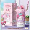 Termo Auténtico Sanrio para Estudiantes que Empiezan la Escuela, Vaso Portátil con Popote, Gran Capacidad, Bonito Regalo para Niñas
