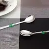 Cuchara Larga de Acero Inoxidable, Cuchara Mezcladora para Café, Cuchara para Miel, Cuchara Mezcladora para Tienda de Té con Leche, Cuchara de Postre de Acero Inoxidable para Cereales