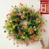 Zonghong Cruzamento Primavera Guirlanda Colorida Festival das Flores da Primavera Guirlanda Decorativa Guirlanda de Eucalipto Pendente de Porta