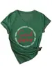 Camiseta de Manga Corta Extra Grande para Mujer Talla Plus 100 kg con Estampado de Letras, Cuello en V Estilo Coreano, Top de Moda y Versátil para Verano