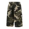 Calça Cargo Camuflada Três Quartos Masculina de Verão Fina Solta Moda Casual Transfronteiriça Amazon Tamanho Grande