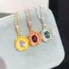 Colgante de plata de ley S925 con espinela natural, moda japonesa y coreana, pequeño ovalado 4*6 mm, portapiedra vacío, venta al por mayor