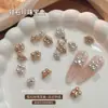 Nova Caixa de Joias com Pérolas de Zircônia Acessórios para Nail Art Pérolas de Alto Brilho Estilo Francês Empilhável Strass Decorações de Unhas Prontas Venda por Atacado