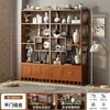 Estante de exhibición antiguo Duobao Pavilion para sala de estar, vitrina de té estilo chino nuevo para sala de té, estantería de exhibición de varios niveles para el hogar, tipo económico