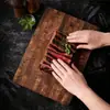 ¡Suministro Directo desde la Fuente! Tabla de cortar de pie de teca de alta calidad Tabla de cortar de cocina de madera maciza