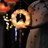 Linternas de Estilo Antiguo del Festival de Mediados de Otoño Linternas de Conejo Paquete de Materiales Hecho a Mano DIY Bolsa Cruzada para Niños Linternas de Palacio de Conejo de Jade Luminosas