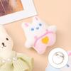 Primavera y verano nuevo broche de conejo felpa lindo animal pequeño caricatura japonés ropa de niñas zapatos colgante de bolso pequeño regalo