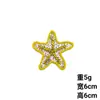 Parche de Tela Bordado DIY de Caracola de Dibujos Animados, Estrella de Mar, Cangrejo, Llavero Transfronterizo, Colgante para Pulsera, Accesorios para Bolsos