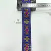 Nuevo Estilo Jacquard Dorado Estilo Chanel Encaje con Cinta de Colores para Vestidos, Trajes de Gala, Zapatos, Sombreros, Disfraces de Escenario y Accesorios de Ropa