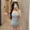 Traje de baño lindo para niña al por mayor tirante pequeño para pecho pequeño entrenamiento deportivo de carreras profesional bikini de una pieza traje de baño para mujer