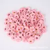 Flores de jazmín artificiales al por mayor, cabezas de flores de margarita pequeñas, decoración de caja de regalo de flores artificiales hechas a mano para bricolaje, superventas transfronterizos