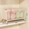 Caja de almacenamiento de mascarillas faciales de gran capacidad, cesta de almacenamiento de cosméticos para lavabo de baño, estante para productos de cuidado de la piel de escritorio para baño