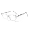 Montura de Gafas Retro Coreana de Gato para Hombres y Mujeres 87004 Sencilla Ins de Gama Alta con Aspecto Adelgazante Montura de Gafas para Miopía con Filtro de Luz Azul