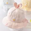 Sombrero de Bebé para el Sol de Verano Sombrero de Pescador para Niños y Niñas Sombrero Solar para Bebé Niñas Primavera y Otoño Sombrero de Cubo con Protección Solar Ajustable
