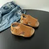 Zapatos de Playa para Niñas Estampado de Leopardo 2026, Sandalias para Niños, Zapatos Birkenstock para Niños, Sandalias Casuales de Verano con Suelas Suaves