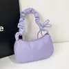 Design único, estilo coreano, coleção artística 2026, bolsa de axila com estampa de estrelas, bolsa de ombro plissada feminina, bolsa para o dia a dia