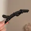 Pinza de pico de pato para maquillaje de moda estilo coreano, básico y simple, alto valor estético, pinza lateral, no deja marca, nuevo modelo 2026, pinza para el cabello elegante