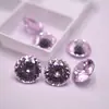 4-12mm Rosa Claro Redondo Nido de Pájaro Corte Piedra Preciosa Zirconia de Color Piedra Suelta Circonita Cúbica Sintética Rhinestones para Uñas DIY
