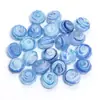 10 unidades/pacote contas de ábaco de vidro lapidado padrão espiral contas de vidro dupla cor pulseira de joia DIY feita à mão