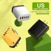 Carregador Multi-Porta Certificado CE 240W GaN Nitreto de Gálio com Display Digital LED Atacado Transfronteiriço Amazon FBA