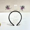 Diadema Coolomi con lazo oscuro para Halloween, tocado de calabaza oscura con murciélago, accesorios para el cabello para niños, lindo tocado