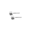 Brincos Quadrados Geométricos Pequenos Japoneses S925 de Prata Nalan Temperamento de Dama Furos de Orelha de Estudante E9761
