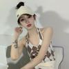 Gorra de béisbol coreana Ins se puede atar en una coleta para mujer verano parasol gorra con visera de copa vacía beige gorra de béisbol moderna 1