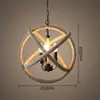 Lustre vintage estilo country americano, luz para sala de estar, design com contas de madeira envelhecida, luz de vela estilo francês para quarto e sala de jantar, iluminação decorativa para pousadas